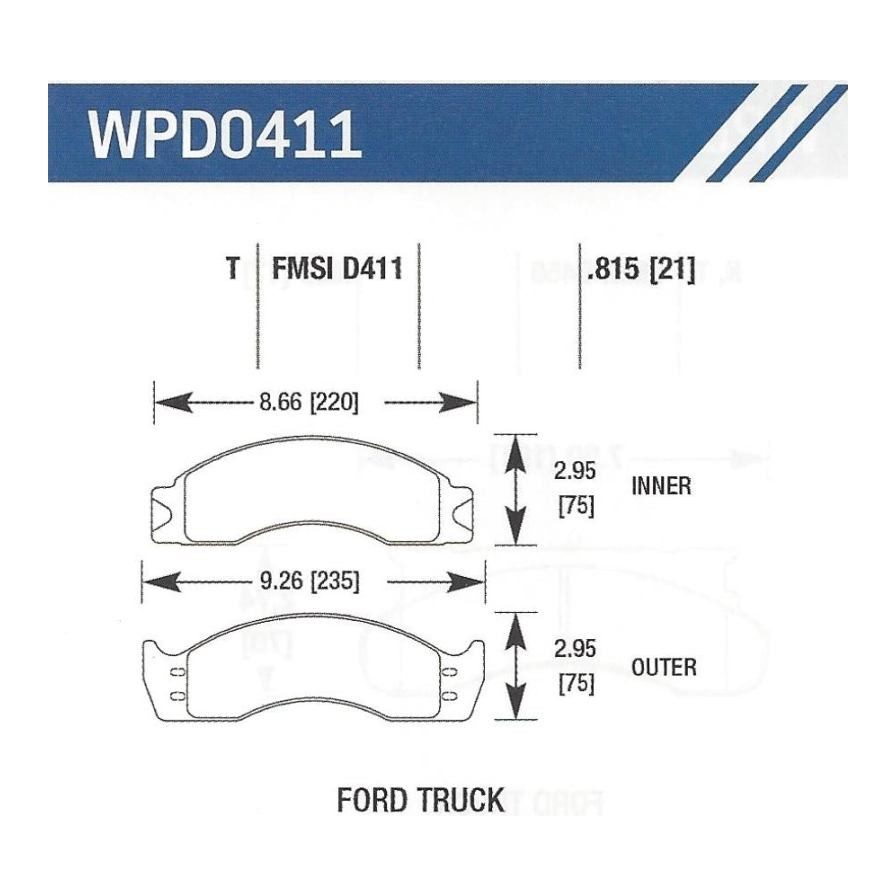D411T Disc Pad