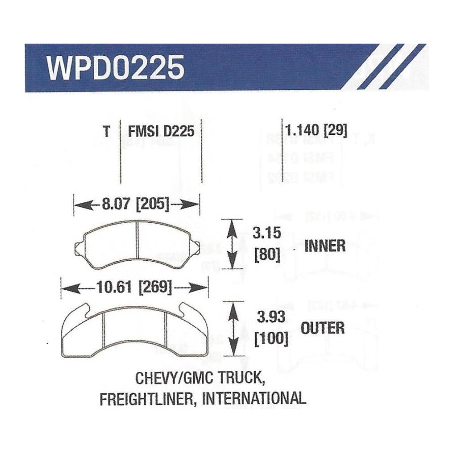 D225T Disc Pad