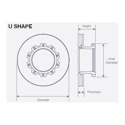 DWT006 Air Disc Rotor for MCI Buses for All Axles