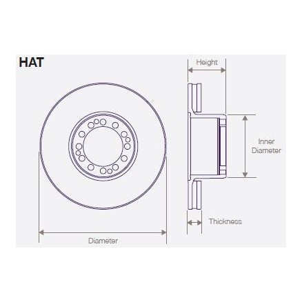 DWT007 Air Disc Rotor for MCI Bus Brake for All Axles