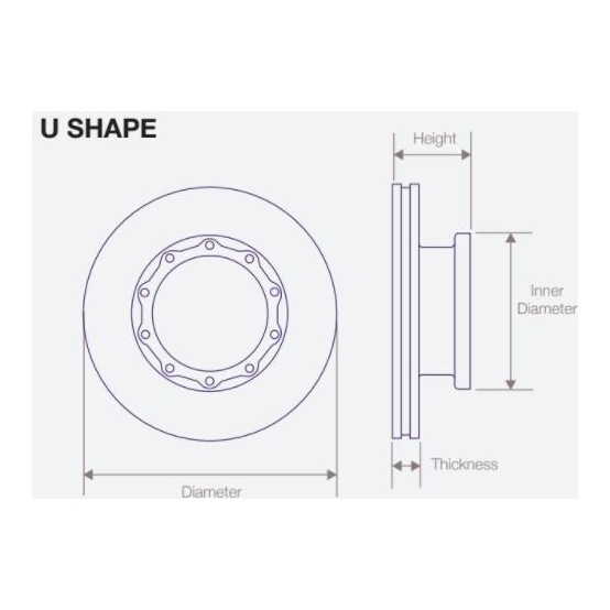 DWT020 Air Disc Rotor for Trailers with Pan 17