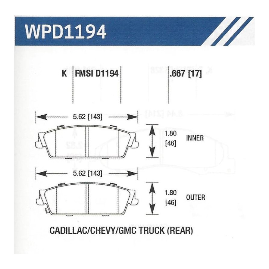 D1194K Disc Pad