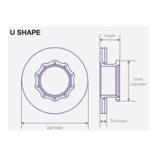 DWT023 Air Disc Rotor for Mercedes & Setra S417 Front & Tag Axles