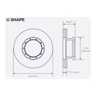 DWT024 Air Disc Rotor for Van Hool A Bus Drive Axle