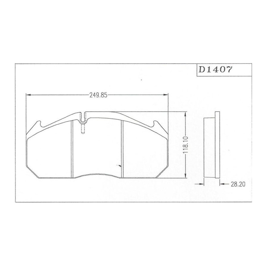 D1407 Disc Pad