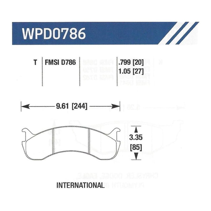 D786 Disc Pad