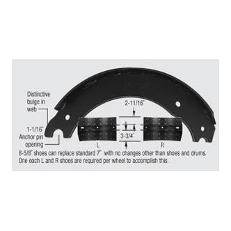 4515-XEM3 New Steel Brake Shoe or Brake Shoe Kit