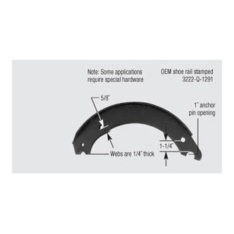 4515-Q New Steel Brake Shoe or Brake Shoe Kit
