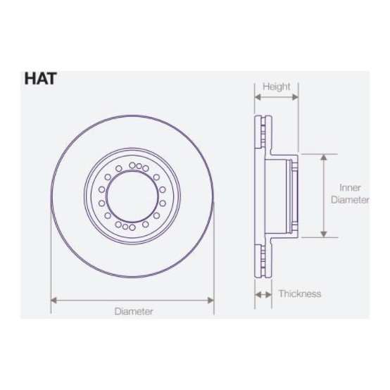 DWT011 Air Disc Rotor for Van Hool Drive Axles