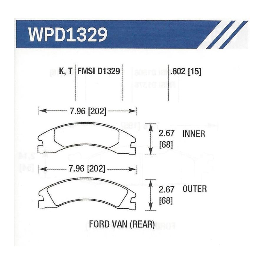 D1329K Disc Pad