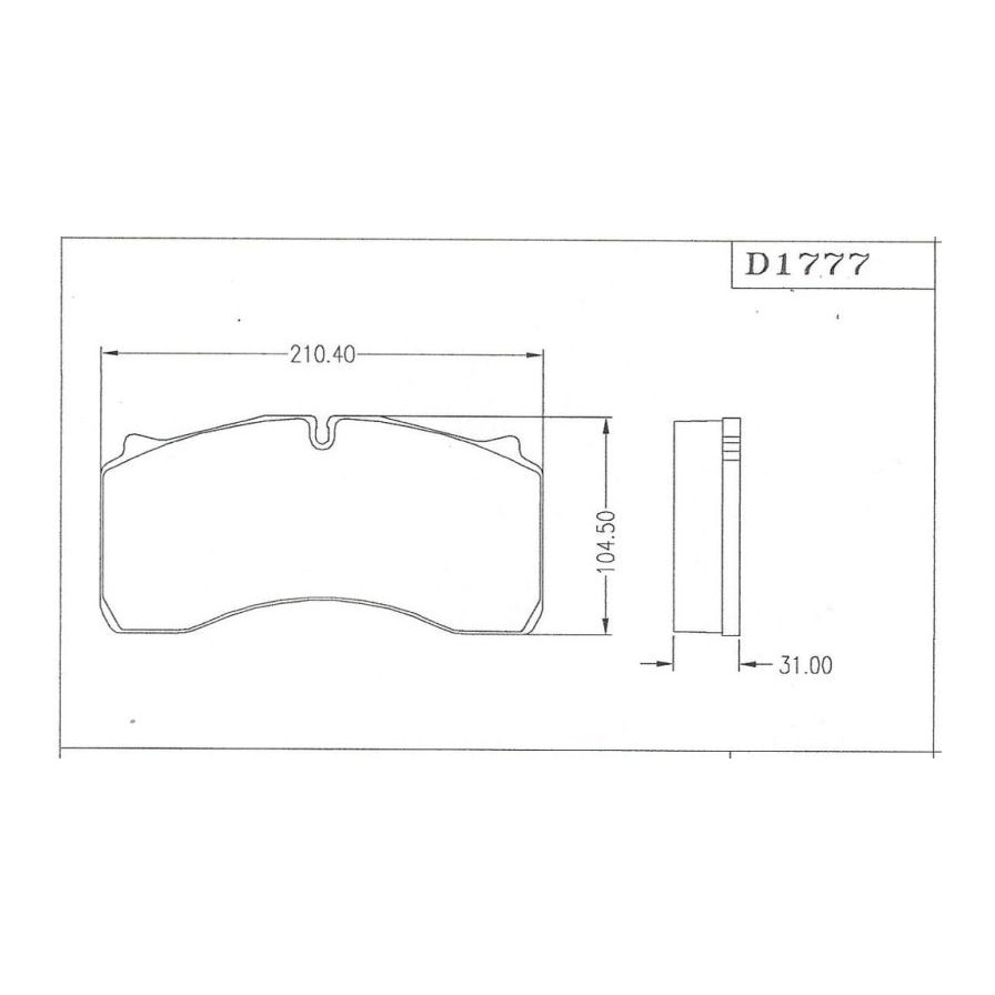 D1777W-HP Disc Pad